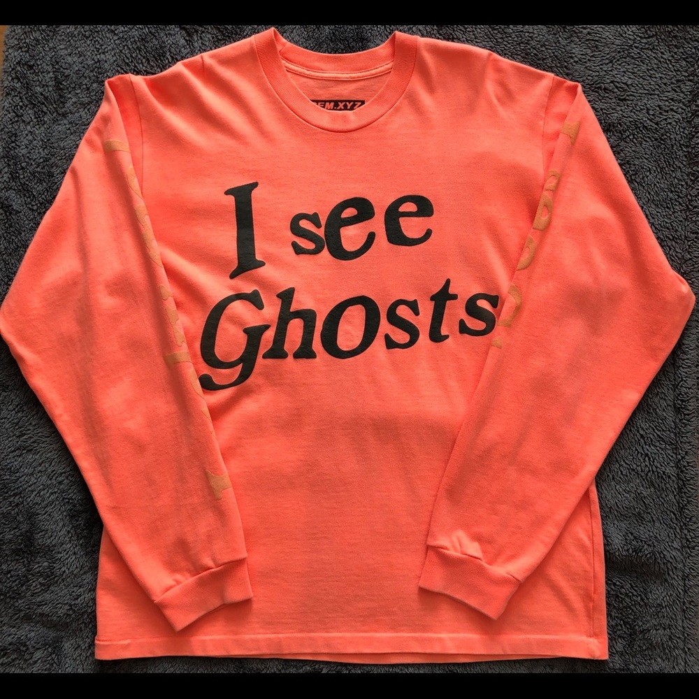 Kids See Ghosts Orange Long Sleeve Large